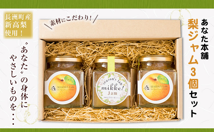 熊本県産梨 梨ジャム3個セット あなた本舗《30日以内に出荷予定(土日祝除く)》---sn_anatajam_30d_r7_12500_540g---