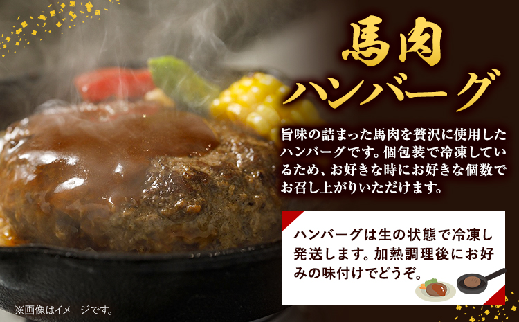 馬肉 ハンバーグ 150g × 10個 長洲町L（桜屋）《60日以内に出荷予定(土日祝除く)》 熊本県 長洲町 肉 馬肉 ハンバーグ 惣菜 小分け 送料無料---sn_fskbhnbg_60d_r7_13000_1500g---