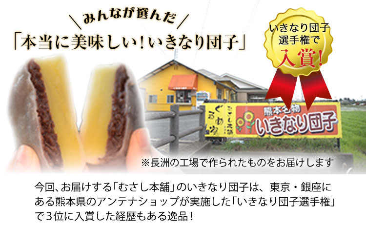 むさし本舗のいきなり団子 10個入り(黒粒4個、黒こし3個、白あん3個)  《60日以内に出荷予定(土日祝除く)》---sn_fmusasidango_60d_r7_7500_10p---st-p