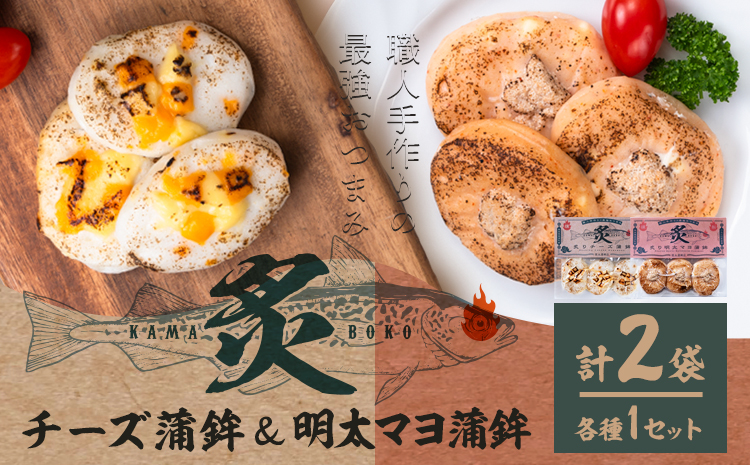 蒲鉾 笹かま 炙り蒲鉾セット 2種 計2袋 徳永蒲鉾店《30日以内に出荷予定(土日祝除く)》蒲鉾 さつま揚げ 揚げ物 練り物 おつまみ 海鮮 ビール に合う ギフト お土産 チーズ めんたいこ 国産 真空 魚 おかず 弁当 惣菜 アウトドア BBQ かまぼこ 小分け---sn_ctokuabch_30d_r7_9500_2p---