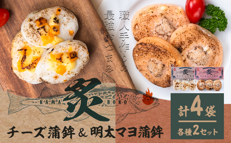 蒲鉾 笹かま 炙り蒲鉾セット 2種 計4袋 徳永蒲鉾店《30日以内に出荷予定(土日祝除く)》蒲鉾 さつま揚げ 揚げ物 練り物 おつまみ 海鮮 ビール に合う ギフト お土産 チーズ めんたいこ 国産 真空 魚 おかず 弁当 惣菜 アウトドア BBQ かまぼこ 小分け---sn_ctokuabch_30d_r7_14000_4p---