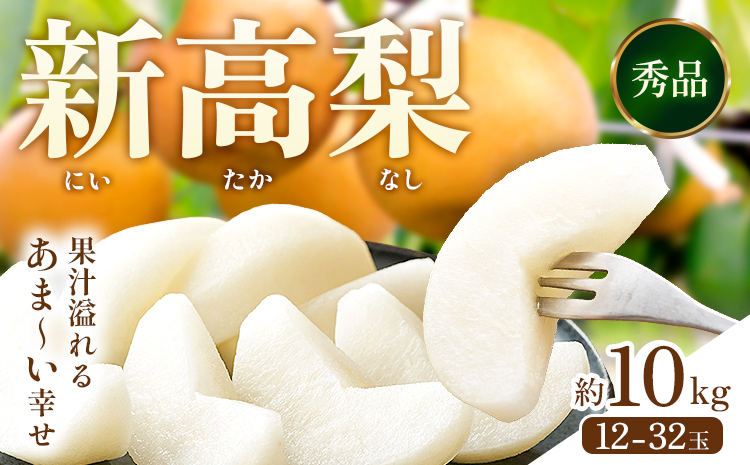 【2026年先行予約】 新高梨 約10kg (12～32玉) 日本フルーツ株式会社《9月上旬-10月上旬頃出荷》熊本県 長洲町 新高梨 梨 果物 フルーツ スイーツ デザート ギフト ご贈答---sn_nfntn_ad9_r8_27500_10kg---