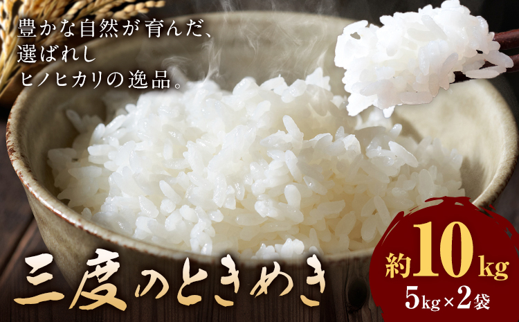 令和7年産 米 三度のときめき 10kg くまもと食彩の力《60日以内に出荷予定(土日祝除く)》熊本県 長洲町 お米 ひのひかり ヒノヒカリ こめ コメ---sn_kmst_60d_r7_28000_10kg---