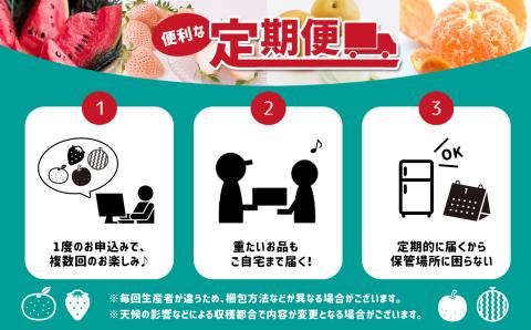 【定期便3回】季節の人気フルーツ 熊本県なごみ町 | 熊本県 熊本 くまもと 和水町 なごみ フルーツ 果物 いちご メロン スイカ みかん 蜜柑 ミカン 柑橘 定期便 定期 3回 4か月毎