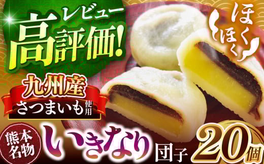 和水 いきなり団子 20個 | 熊本県 熊本 くまもと 和水町 なごみまち なごみ お菓子 和菓子 郷土料理 団子 あんこ さつまいも あん