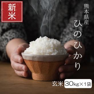 ひのひかり 玄米30kg(30kg×1袋) | 熊本県 熊本 くまもと 和水町 なごみ ひのひかり 玄米 米 30kg 大容量 単一原料米