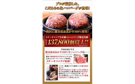 ステーキマニア監修 あか牛100%生ハンバーグ 140g×13個入り 合計1820g《2026年1月中旬-3月末頃出荷》---oz_faknham_bc13_r7_13000_1820g---