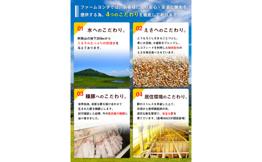 えころとん 豚 肉 4種計1200g　豚肉 しゃぶしゃぶ セット《60日以内に出荷予定(土日祝除く)》 ファームヨシダ ---so_ffarmy4syb_60d_r7_15000_1200g---