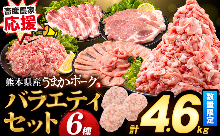 数量限定★生産者応援★ 豚肉 小分け バラエティ セット うまかポーク しゃぶしゃぶ 切り落とし 豚ロース バラ 豚バラ 豚バラ肉 スライス 4.6kg 4600g 4kg 以上 真空 お楽しみセット 不揃い 数量限定 簡易包装 冷凍配送 1セット[30日以内に出荷予定(土日祝除く)]---fn_fozpfs_23_30d_15000_4600g---