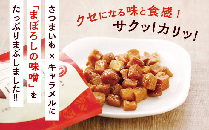 キャラいもキューブまぼろしの味噌(40g×12袋) 計480g セット さつまいも 味噌 お菓子【株式会社山内本店】 [BHAE038]