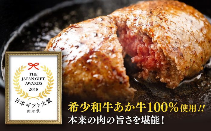 【全3回定期便】熊本和牛あか牛ハンバーグセット　120g×6個 / 菊陽町 あかうし 熊本県 肉 にく niku ブランド 旨み【有限会社　三協畜産】 [BHAS033]
