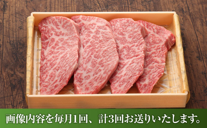 【全3回定期便】【GI認証】くまもとあか牛トモサンカク 約120g×4枚 / 菊陽町 あかうし 熊本県 肉 にく niku ブランド 旨み 【有限会社 三協畜産】 [BHAS078]
