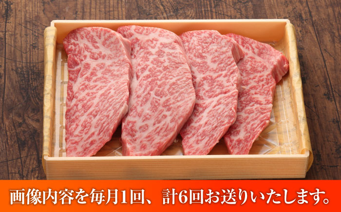 【全6回定期便】【GI認証】くまもとあか牛トモサンカク 約120g×4枚 / 菊陽町 あかうし 熊本県 肉 にく niku ブランド 旨み 【有限会社 三協畜産】 [BHAS079]