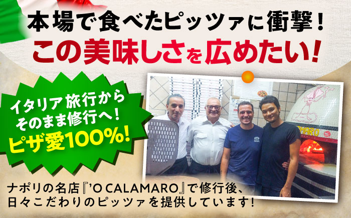 【 ナポリピッツァ専門店 が作る 薪窯焼き 冷凍 ピッツァ セット 】 カラマーロ × 3枚 計 約1.08kg【堀川ピッツァ】 [BHBV003]