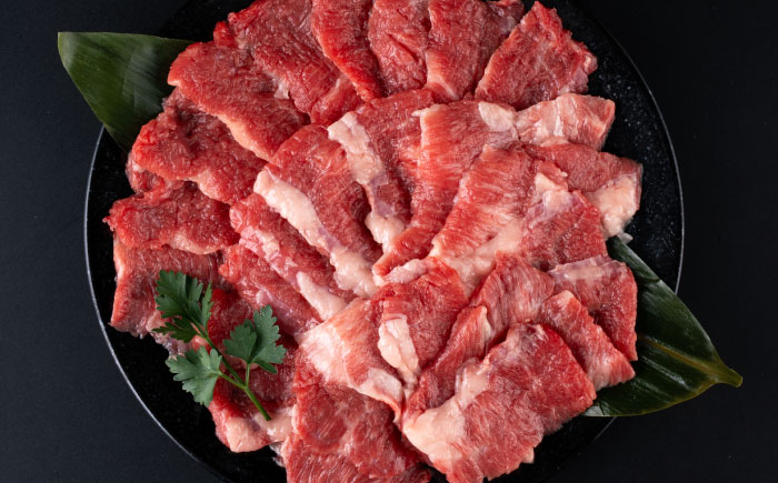 熊本県産 あか牛 カルビ 焼き肉用 約800g(約400g×2パック) / 赤牛 牛肉 カルビ 焼肉 熊本県 菊陽町【合同会社 たべたせいか】 [BHBY007]