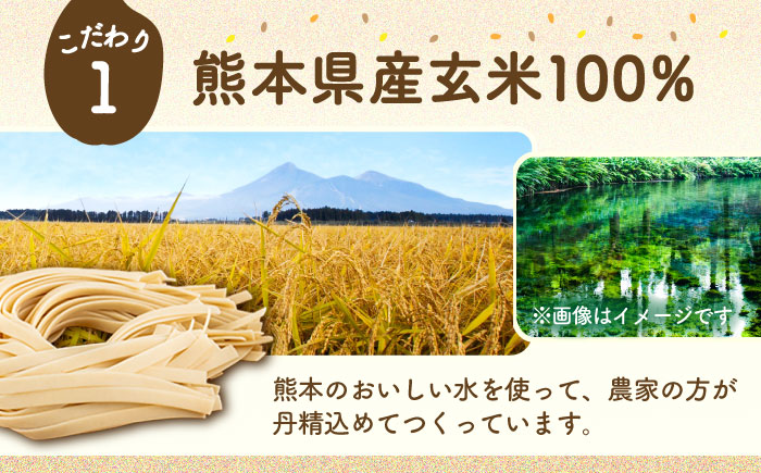 玄米パスタ フェットチーネ7袋セット / 玄米 パスタ 特産品 熊本【株式会社熊本玄米研究所】 [BHAF023]