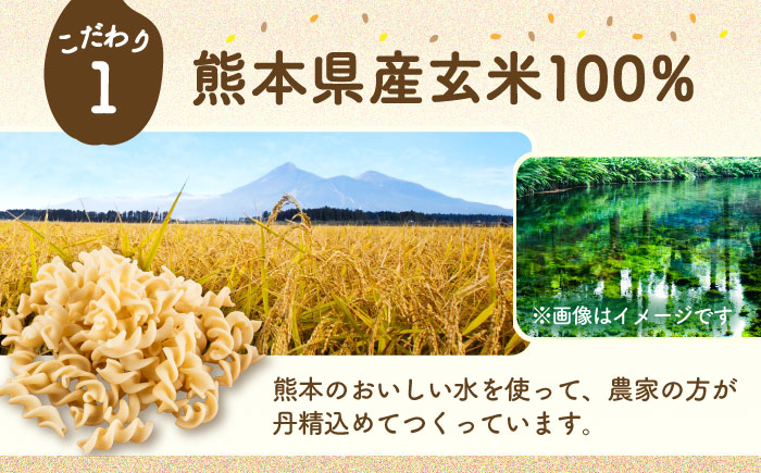 【全12回定期便】玄米パスタ フジッリ20袋セット / 玄米 パスタ 特産品 熊本【株式会社熊本玄米研究所】 [BHAF046]