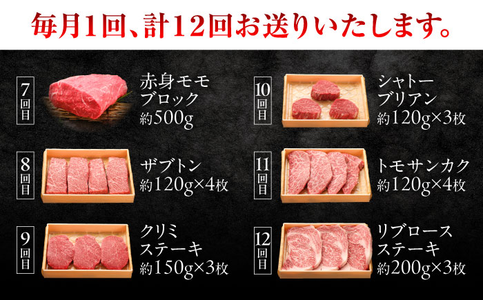 【全12回定期便】【GI認証】くまもとあか牛 食べ比べ / 菊陽町 あかうし 熊本県 肉 にく niku ブランド 旨み 【有限会社 三協畜産】 [BHAS032]