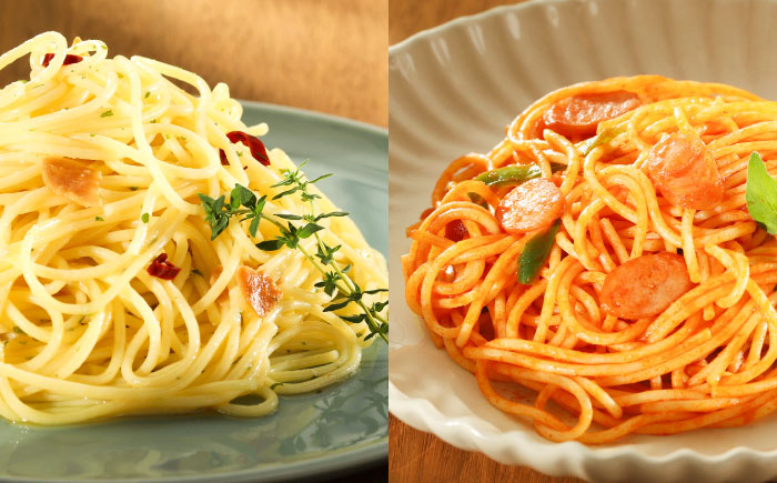 【全3回定期便】植竹隆政シェフ監修 Oliveto スパゲティ6種類×1食(計6食)食べ比べセット / セット パスタ 冷凍 調理済 熊本県【亀井通産株式会社(株式会社マルハニチロ九州)】 [BHAY016]