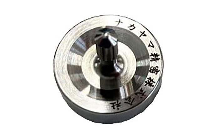 ミニコマ 2個1セット / コマ 玩具 超精密加工技術 文字刻印 駒 金属 職人 遊び心 熊本 菊陽町【ナカヤマ精密株式会社】 [BHBI006]