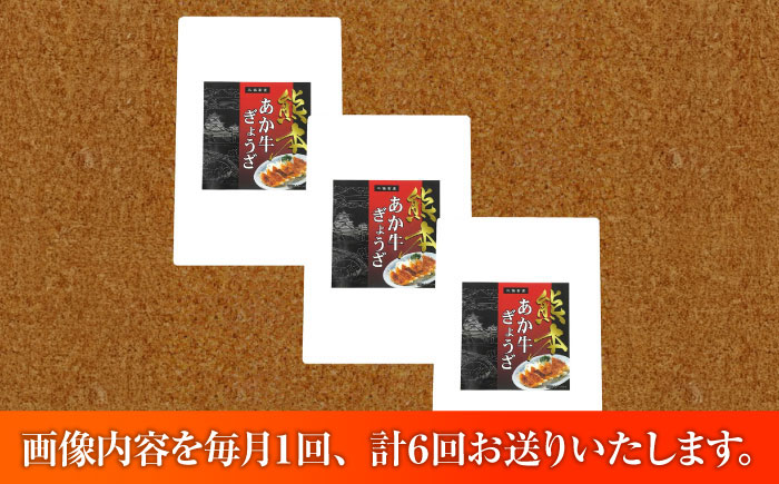 【全6回定期便】熊本和牛あか牛ぎょうざセット(60個入り) / 菊陽町 あかうし 熊本県 肉 にく niku ブランド 旨み【有限会社　三協畜産】 [BHAS052]