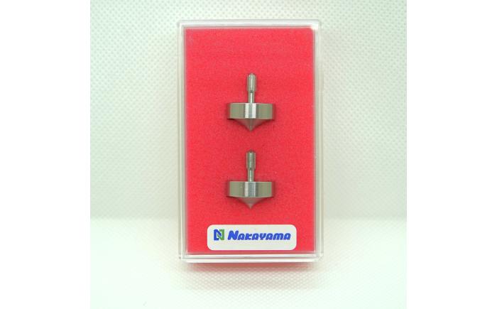 ミニコマ 2個1セット / コマ 玩具 超精密加工技術 文字刻印 駒 金属 職人 遊び心 熊本 菊陽町【ナカヤマ精密株式会社】 [BHBI006]