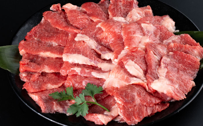 熊本県産 あか牛 カルビ 焼き肉用 約800g(約400g×2パック) / 赤牛 牛肉 カルビ 焼肉 熊本県 菊陽町【合同会社 たべたせいか】 [BHBY007]