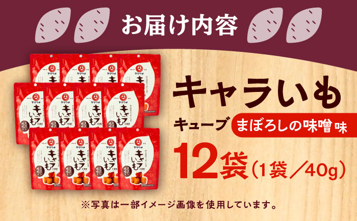 キャラいもキューブまぼろしの味噌(40g×12袋) 計480g セット さつまいも 味噌 お菓子【株式会社山内本店】 [BHAE038]