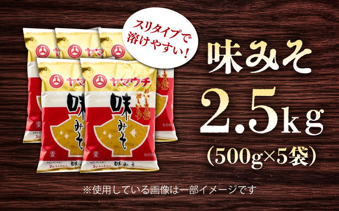 味みそ2.5kg(500g×5袋)【株式会社山内本店】 [BHAE044]