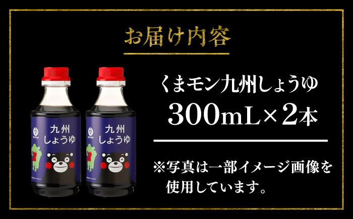 【年内発送は12月11日ご入金分まで！】くまモン 九州しょうゆ 300ml×2本【株式会社山内本店】 [BHAE054]