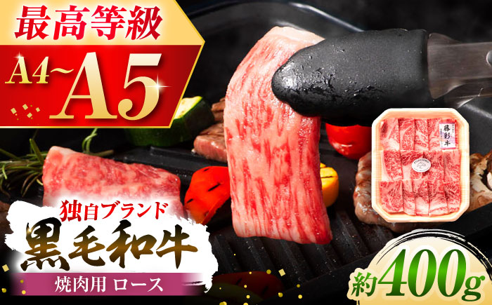 【年内発送は12月11日ご入金分まで！】フジチク 藤彩牛 ロース 焼肉用 約400g 牛肉 黒毛和牛 国産【株式会社フジチク】 [BHAD003]