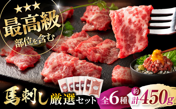 【年内発送は12月11日ご入金分まで！】「熊本特産」馬刺し専門店厳選の6種セット 3893【株式会社フジチク】 [BHAD022]