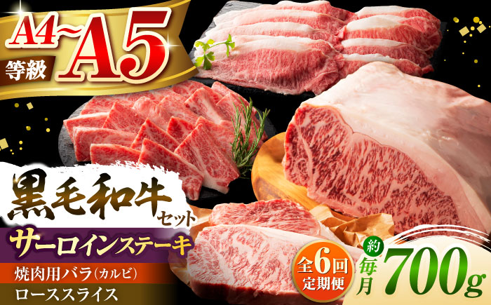 【全6回定期便】くまもと黒毛和牛「藤彩牛」サーロインステーキと2種の食べ比べ  3903【株式会社フジチク】 [BHAD046]