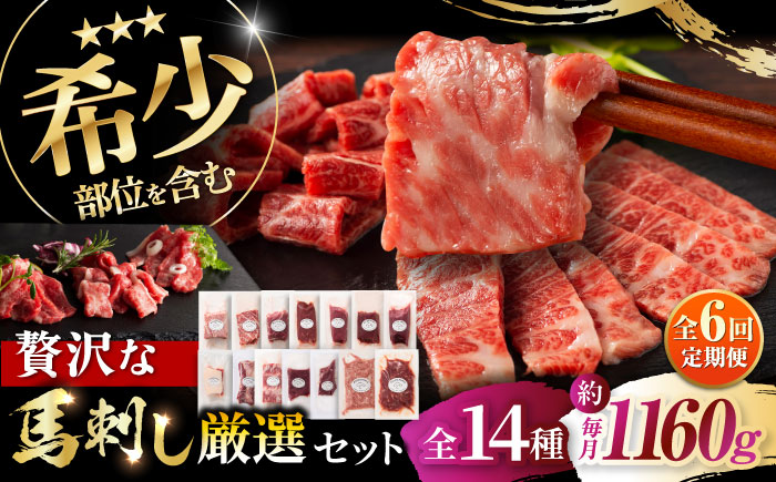 【全6回定期便】フジチクオリジナル 希少部位と贅沢なふじ馬刺し厳選セット 3897【株式会社フジチク】 [BHAD085]