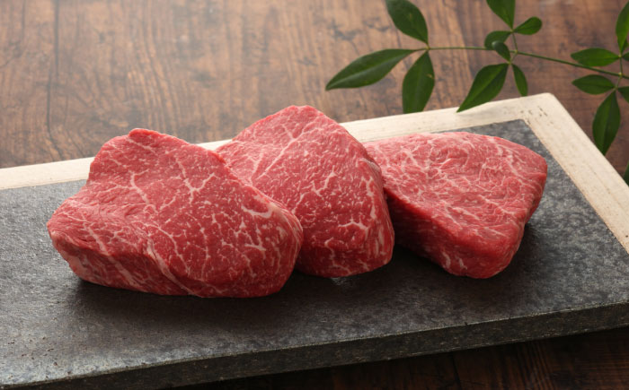 【GI認証】くまもとあか牛ランプステーキ 約150g×3枚 / 菊陽町 あかうし 熊本県 肉 にく niku ブランド 旨み 【有限会社 三協畜産】 [BHAS018]