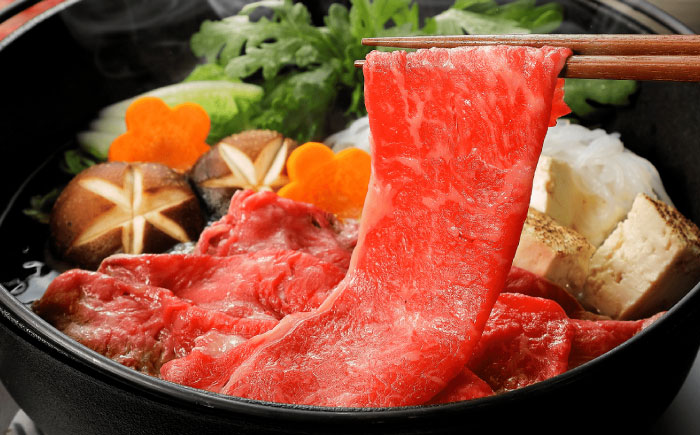 GI認証 くまもとあか牛 すき焼き 約500g / 霜降り 高品質 あか牛 牛肉 熊本県 菊陽町【菊陽町(阿蘇牧場)】 [BHAZ025]