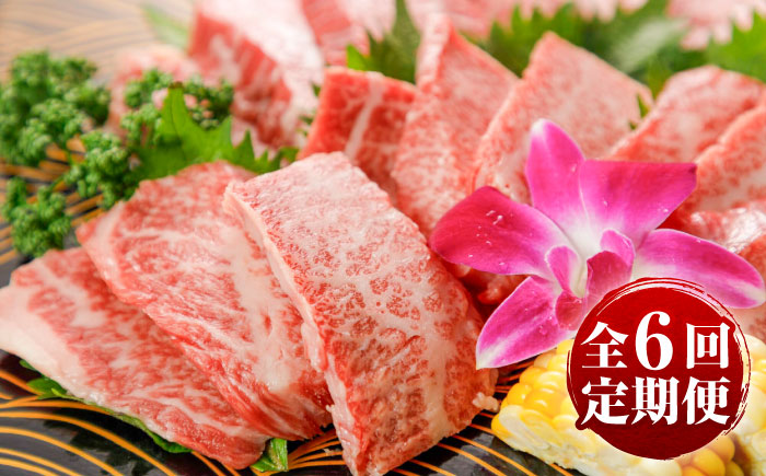 【全6回定期便】GI認証 くまもとあか牛 焼肉 約500g 計約3kg / 霜降り 高品質 あか牛 牛肉 熊本県 菊陽町【菊陽町(阿蘇牧場)】 [BHAZ027]