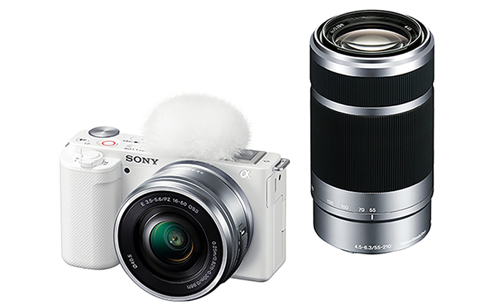 【ホワイト】【台数限定】デジタル 一眼 カメラ VLOGCAM ZV-E10Y ダブルズーム レンズ キット ソニー [BHBZ007]