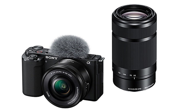 【ブラック】【台数限定】デジタル 一眼 カメラ VLOGCAM ZV-E10Y ダブルズーム レンズ キット ソニー [BHBZ008]