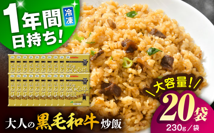 熊本県産 こだわり炒飯 大人の黒毛和牛 230g×20袋 合計4.6kg【ユーユーフーズ株式会社】 [BHCS004]