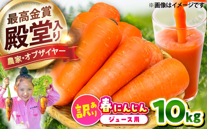 春にんじん10kg(訳あり) / ニンジン 規格外 ジュース 野菜 β-カロテン 食物繊維 抗酸化作用 栄養満点 熊本県産 菊陽町【株式会社 まゆみ農園】 [BHCW002]