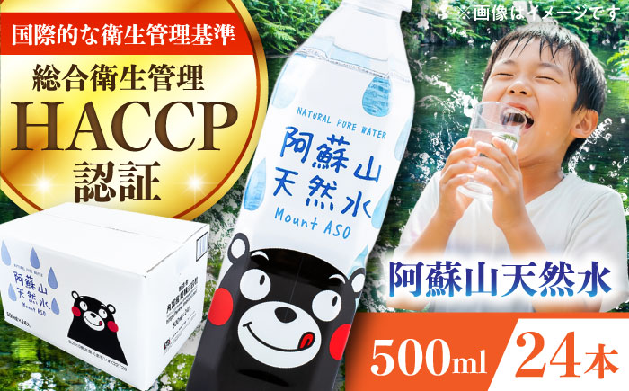 阿蘇山天然水 500ml 24本×1ケース 天然水 水 ミネラルウォーター 備蓄 熊本 菊陽町【丸富産業株式会社】 [BHDG001]