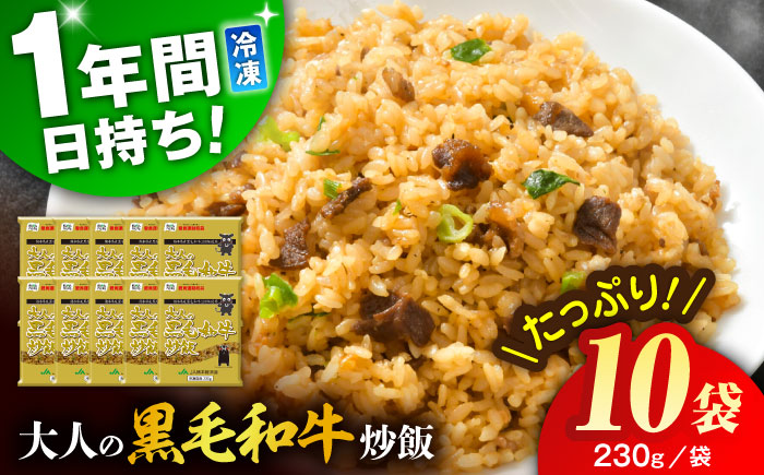 熊本県産 こだわり炒飯 大人の黒毛和牛 計2.3kg (230g×10)【ユーユーフーズ株式会社】 [BHCS003]