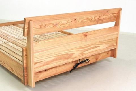 【Foreque】 小国杉 ベッド シングル コンセント付き 110cm 木製 木 天然木 無垢材 インテリア おしゃれ Foreque 熊本 阿蘇 南小国町 送料無料