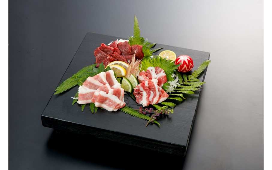 厳選】馬刺し3種（赤身・フタエゴ・サガリ） 450g 馬刺し 馬肉