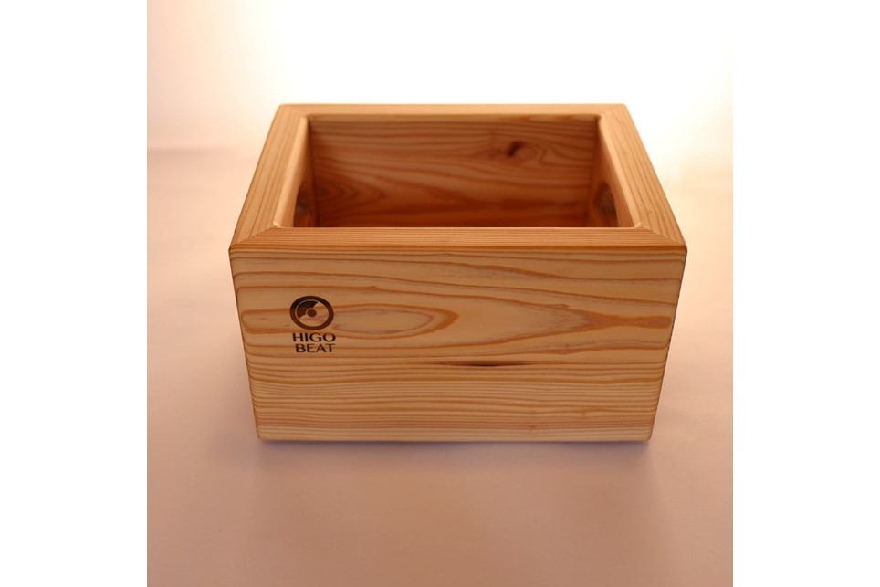 【Higo Beat】 小国杉 レコードボックス（7インチ用） レコードラック 50枚 レコード 収納 木製 天然木 無垢材 インテリア おしゃれ Higo Beat 熊本 阿蘇 南小国町 送料無料