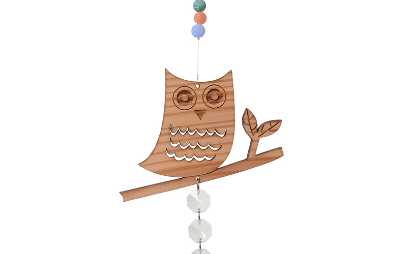 【Foreque】 サンキャッチャー フクロウ  小国杉 インテリア おしゃれ 贈り物 プレゼント ギフト 贈答用 出産祝い Foreque 熊本 阿蘇 南小国町 送料無料