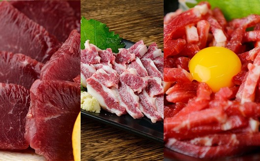 【国産】厳選 桜馬刺し 6種 500g 国産 馬刺し 大トロ 中トロ イチボ カルビ ユッケ モモ 馬肉 馬 肉刺し 専用醤油 JSファーム 熊本 阿蘇 南小国町 送料無料