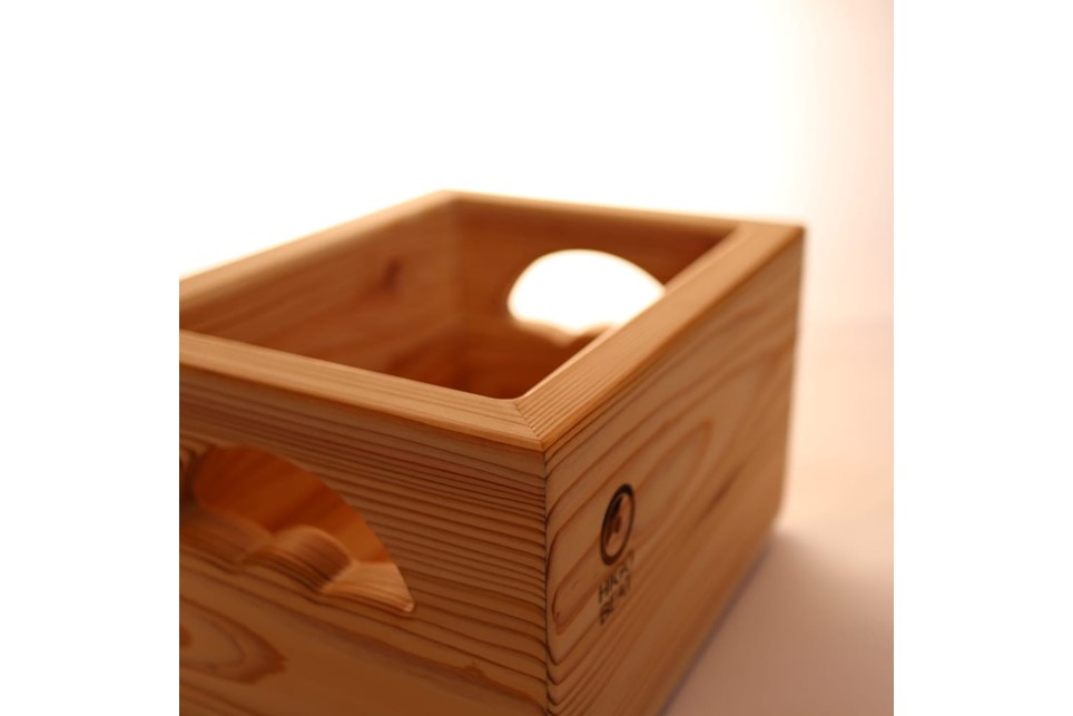 【Higo Beat】 小国杉 レコードボックス（7インチ用） レコードラック 50枚 レコード 収納 木製 天然木 無垢材 インテリア おしゃれ Higo Beat 熊本 阿蘇 南小国町 送料無料