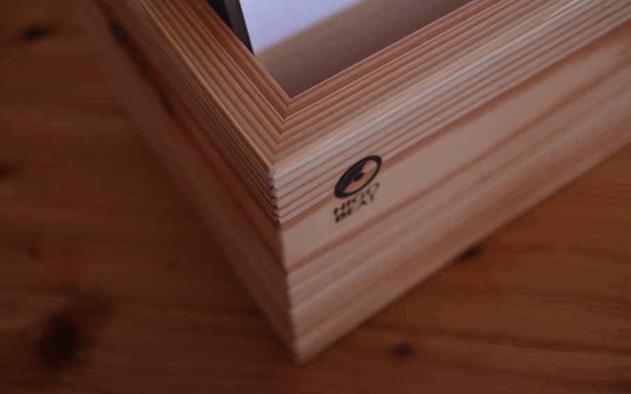 【Higo Beat】 小国杉 レコードボックス（12インチ用） レコードラック 40~50枚 レコード 収納 木製 天然木 無垢材 インテリア おしゃれ Higo Beat 熊本 阿蘇 南小国町 送料無料